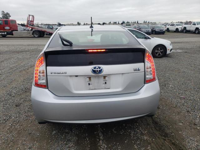 JTDKN3DU4E1736661 - 2014 TOYOTA PRIUS SILVER photo 6