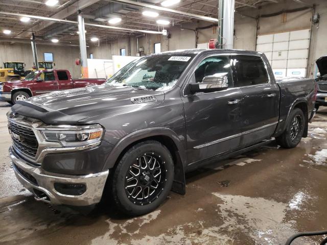 1C6SRFHT2KN897710 - 2019 RAM 1500 LIMITED GRAY photo 1