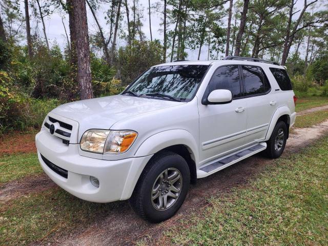 5TDBT48A55S252061 - 2005 TOYOTA SEQUOIA LIMITED WHITE photo 2