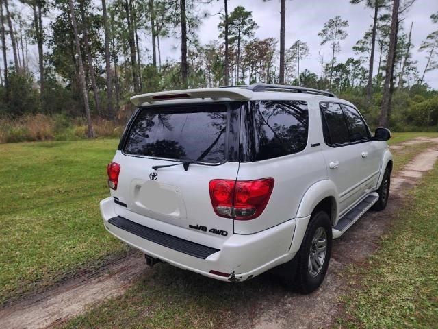 5TDBT48A55S252061 - 2005 TOYOTA SEQUOIA LIMITED WHITE photo 4