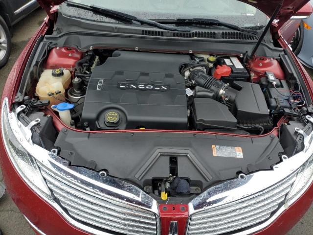 3LN6L2GK9GR621263 - 2016 LINCOLN MKZ RED photo 11