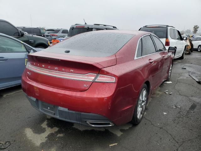 3LN6L2GK9GR621263 - 2016 LINCOLN MKZ RED photo 3