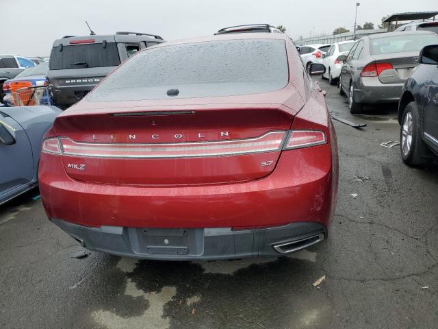 3LN6L2GK9GR621263 - 2016 LINCOLN MKZ RED photo 6