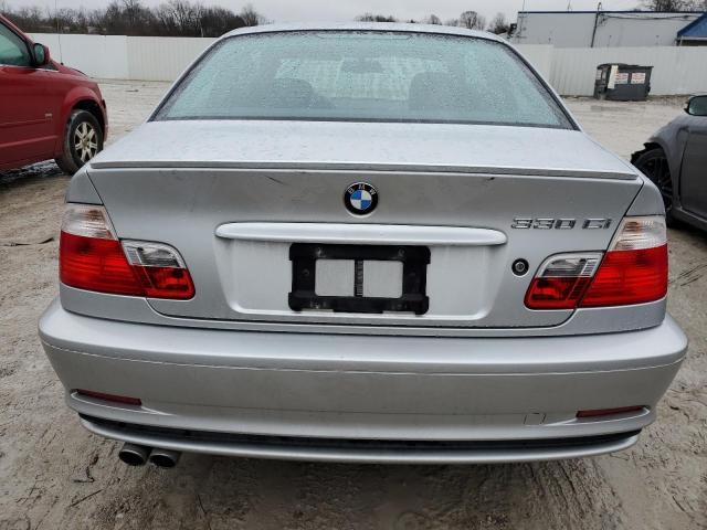 WBABN53492JU38824 - 2002 BMW 330 CI SILVER photo 6