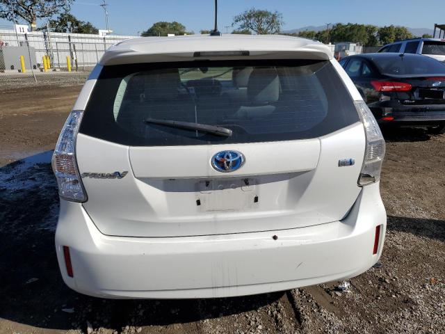 JTDZN3EU8C3057703 - 2012 TOYOTA PRIUS V WHITE photo 6