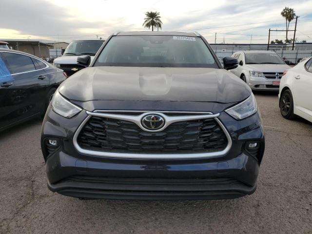 5TDGZRAH6LS000535 - 2020 TOYOTA HIGHLANDER XLE BLUE photo 5