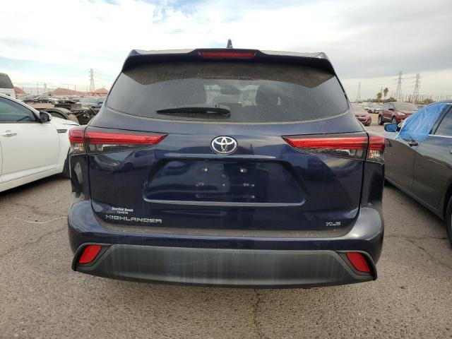 5TDGZRAH6LS000535 - 2020 TOYOTA HIGHLANDER XLE BLUE photo 6