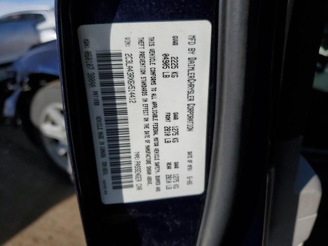 2C3LA43RX6H514412 - 2006 CHRYSLER 300 BLUE photo 12