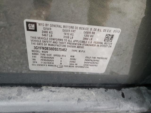 3GYFNDE38DS575462 - 2013 CADILLAC SRX PERFORMANCE COLLECTION Сұр фото 13