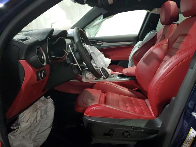 ZASPAKBN0L7C95748 - 2020 ALFA ROMEO STELVIO TI Көк фото 7