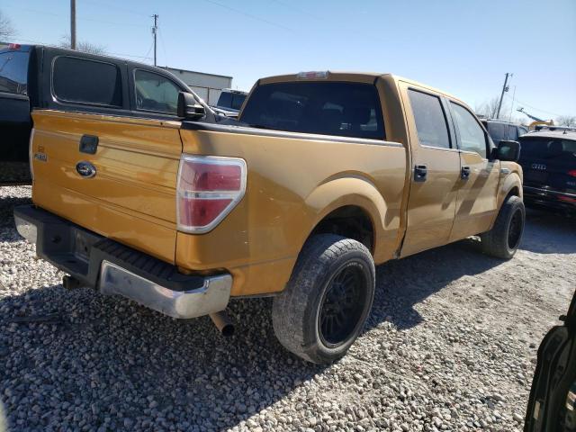 1FTRW12809KC23302 - 2009 FORD F150 SUPERCREW GOLD photo 3