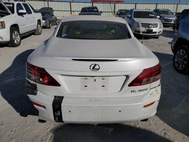 JTHFE2C24B2505193 - 2011 LEXUS IS 350 WHITE photo 6