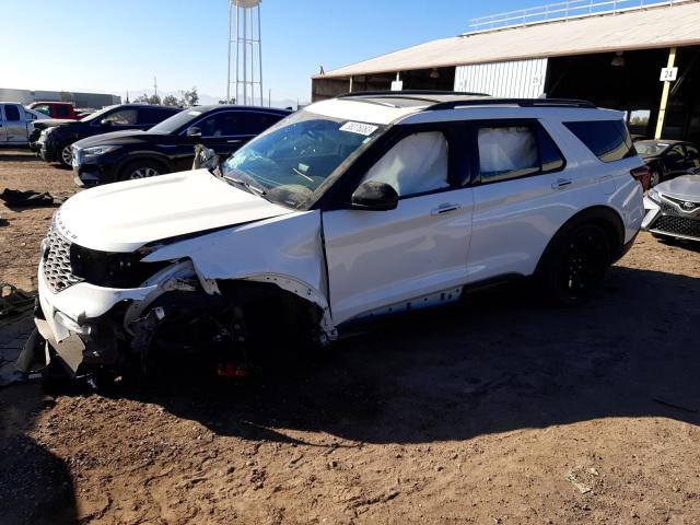 1FM5K8GC0LGC82498 - 2020 FORD EXPLORER ST WHITE photo 1