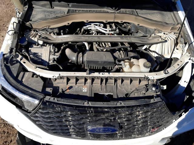 1FM5K8GC0LGC82498 - 2020 FORD EXPLORER ST WHITE photo 12