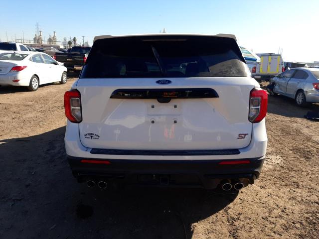 1FM5K8GC0LGC82498 - 2020 FORD EXPLORER ST WHITE photo 6