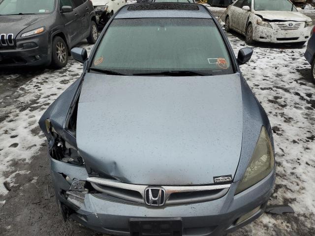 1HGCM56847A040258 - 2007 HONDA ACCORD EX BLUE photo 5