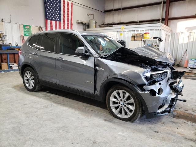 5UXWX9C3XH0T18654 - 2017 BMW X3 XDRIVE28I GRAY photo 4