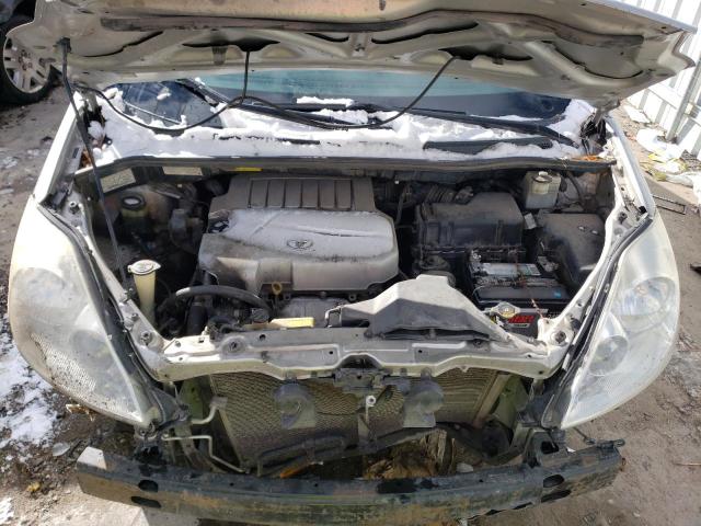 5TDZK23C08S116004 - 2008 TOYOTA SIENNA CE SILVER photo 12