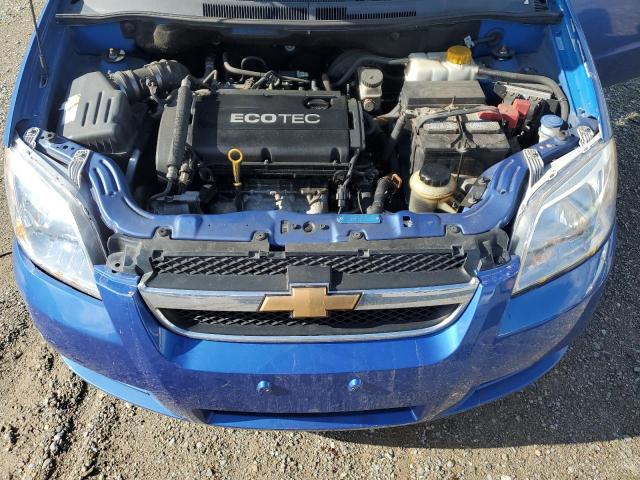 KL1TD56E59B645382 - 2009 CHEVROLET AVEO LS BLUE photo 11