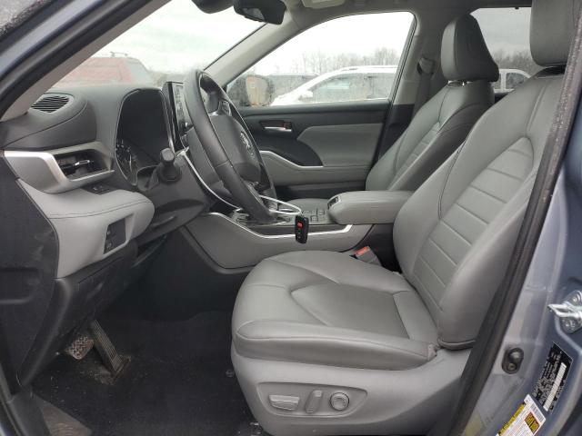 5TDGZRBH8MS111684 - 2021 TOYOTA HIGHLANDER XLE BLUE photo 7