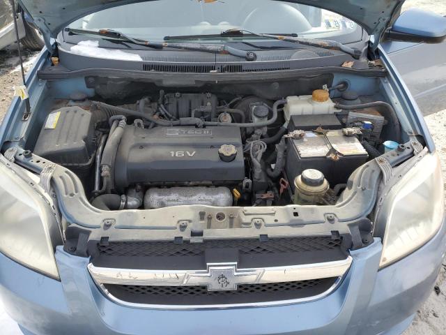 KL1TD56617B045741 - 2007 CHEVROLET AVEO BASE შავი ფოტო 11