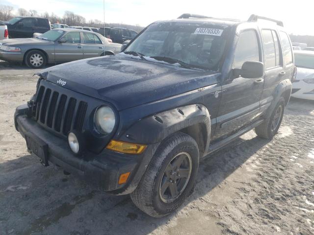 1J4GL38K25W504822 - 2005 JEEP LIBERTY RENEGADE BLUE photo 1