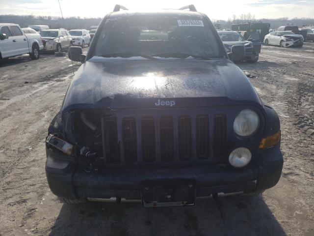 1J4GL38K25W504822 - 2005 JEEP LIBERTY RENEGADE BLUE photo 5