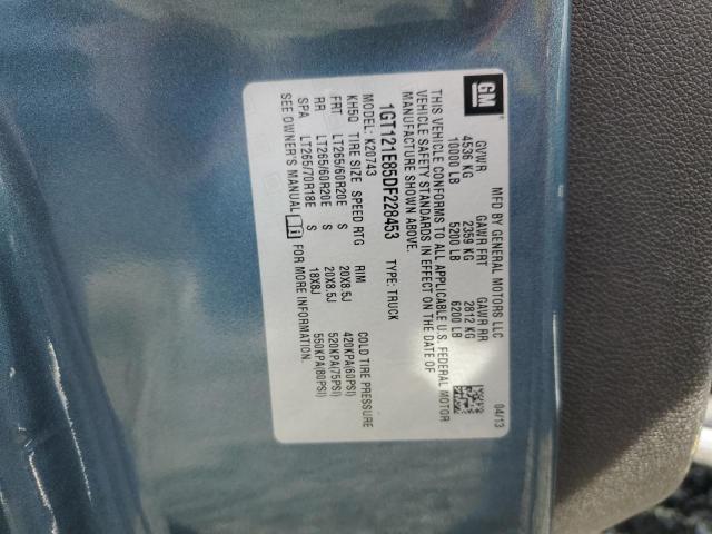 1GT121E85DF228453 - 2013 GMC SIERRA K2500 SLT BLUE photo 13