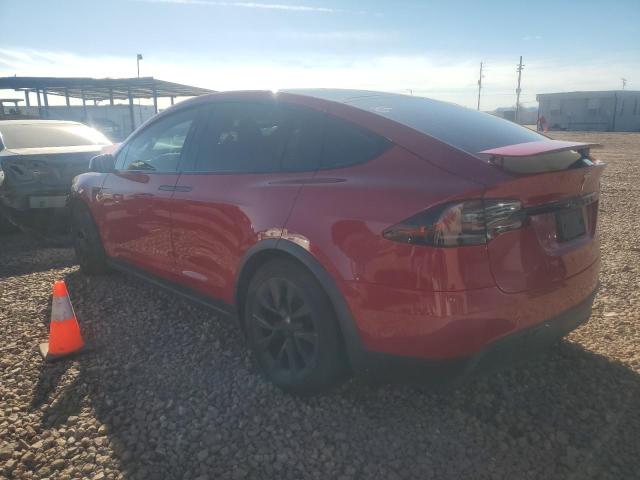 7SAXCBE65NF350749 - 2022 TESLA MODEL X RED photo 2