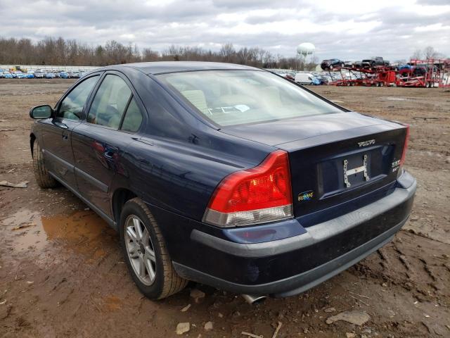 YV1RS58D122182055 - 2002 VOLVO S60 2.4T BLUE photo 2