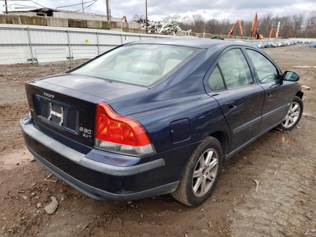 YV1RS58D122182055 - 2002 VOLVO S60 2.4T BLUE photo 3