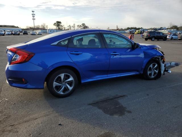 2HGFC2F66KH578628 - 2019 HONDA CIVIC LX BLUE photo 3