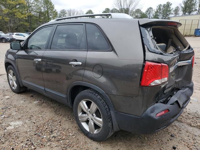 5XYKU4A68DG371074 - 2013 KIA SORENTO EX GRAY photo 2