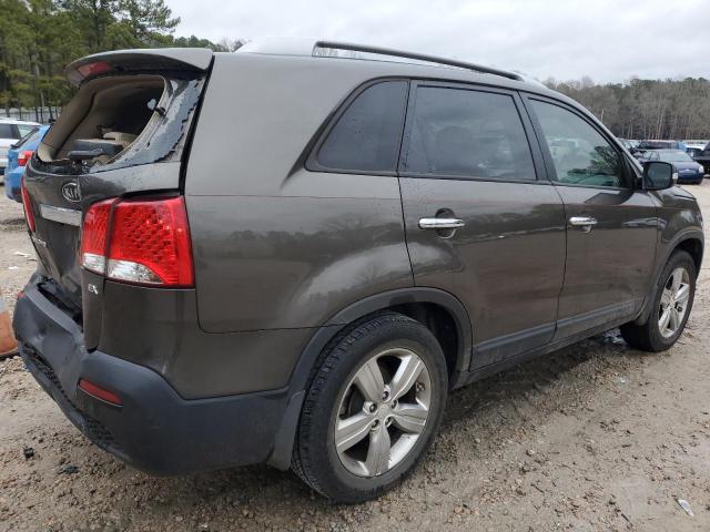 5XYKU4A68DG371074 - 2013 KIA SORENTO EX GRAY photo 3