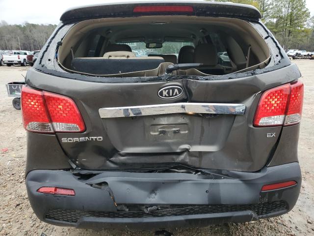 5XYKU4A68DG371074 - 2013 KIA SORENTO EX GRAY photo 6