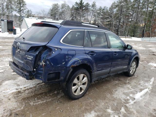 4S4BRBKC1A3328265 - 2010 SUBARU OUTBACK 2.5I LIMITED BLUE photo 3