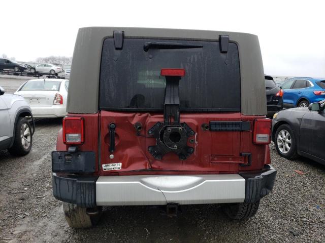 1J4HA5H12AL129622 - 2010 JEEP WRANGLER U SAHARA MAROON photo 6