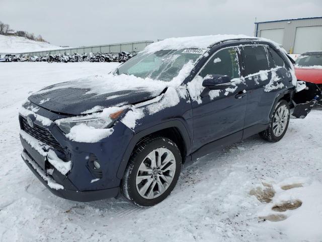 2T3C1RFV8KW044442 - 2019 TOYOTA RAV4 XLE PREMIUM BLUE photo 1