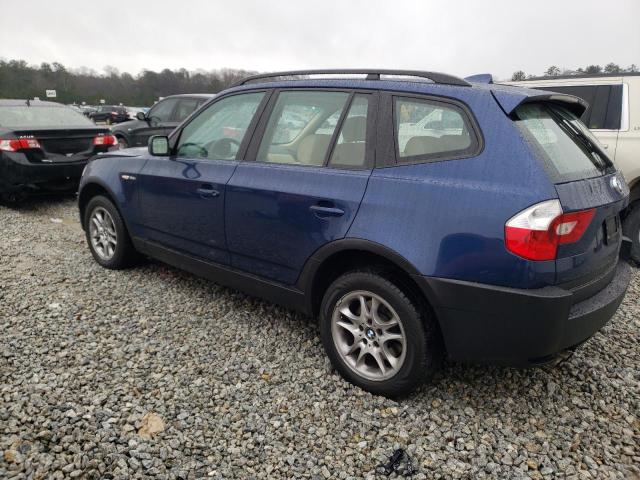 WBXPA73434WB21925 - 2004 BMW X3 2.5I BLUE photo 2