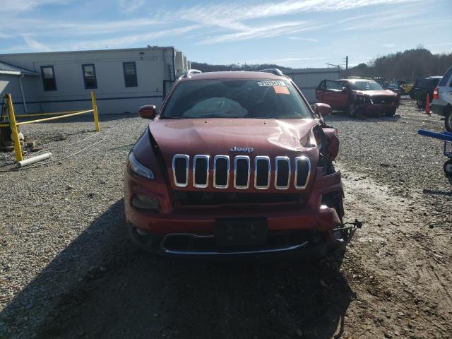 1C4PJLDB6EW279581 - 2014 JEEP CHEROKEE LIMITED RED photo 5