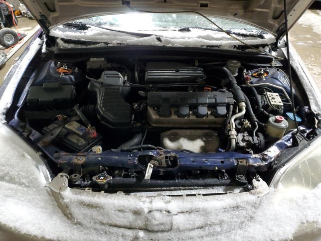 1HGEM22921L006627 - 2001 HONDA CIVIC SI BLUE photo 11