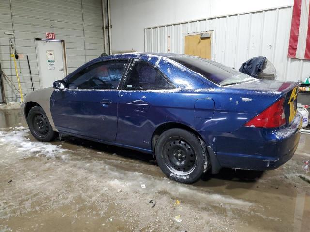 1HGEM22921L006627 - 2001 HONDA CIVIC SI BLUE photo 2