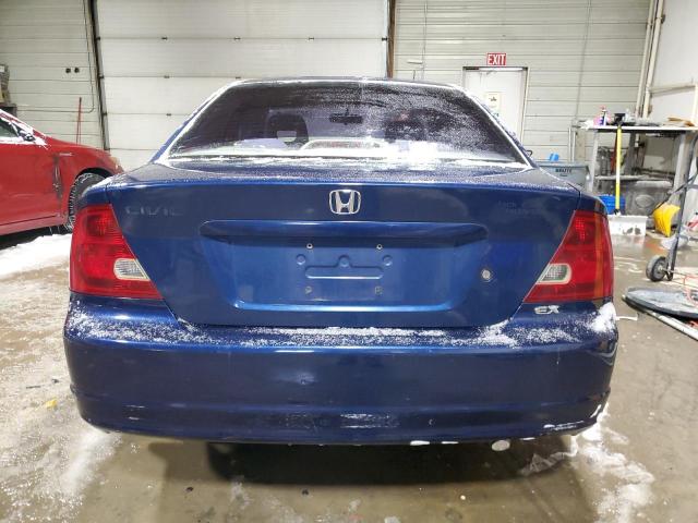 1HGEM22921L006627 - 2001 HONDA CIVIC SI BLUE photo 6