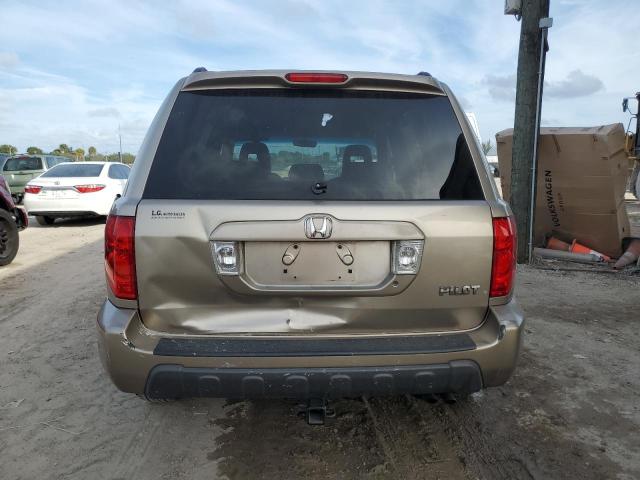 5FNYF18415B030132 - 2005 HONDA PILOT EX TAN photo 6