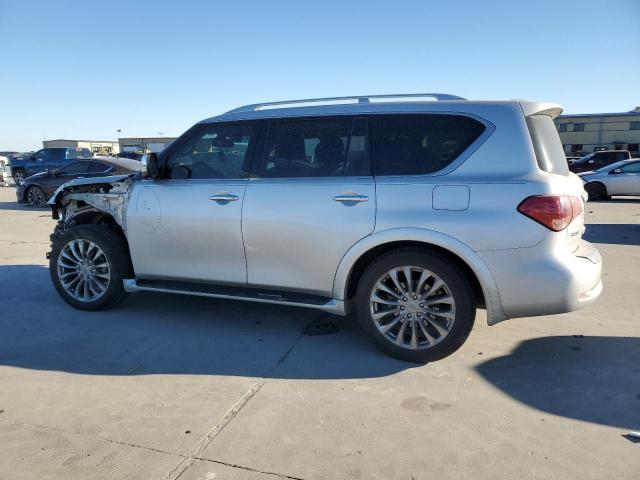 JN8AZ2NF6G9610482 - 2016 INFINITI QX80 SILVER photo 2