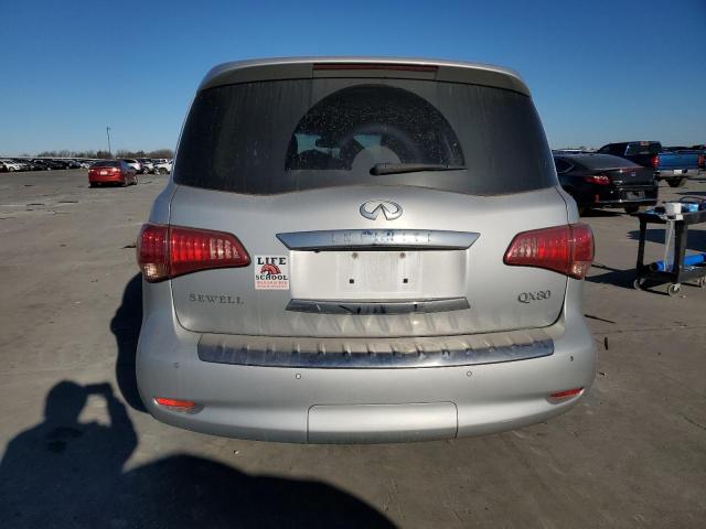 JN8AZ2NF6G9610482 - 2016 INFINITI QX80 SILVER photo 6