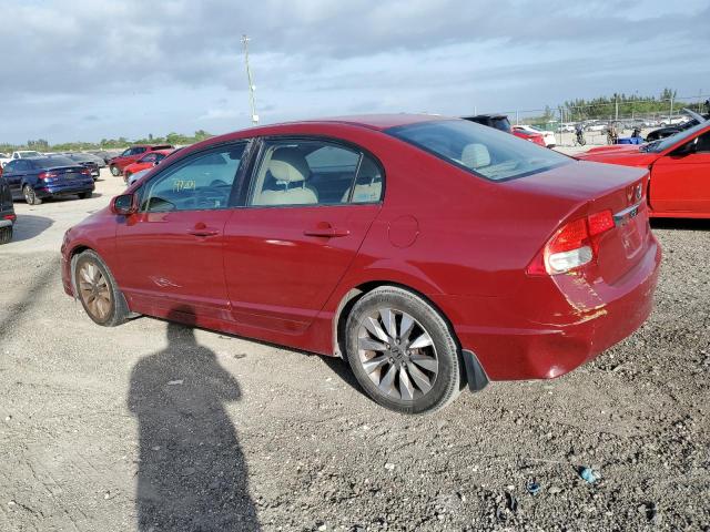 2HGFA16879H528364 - 2009 HONDA CIVIC EX RED photo 2