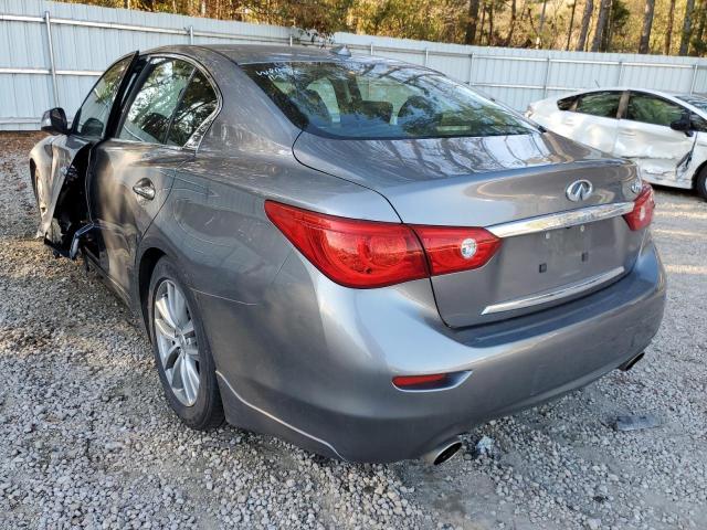 JN1BV7AP2EM681716 - 2014 INFINITI Q50 BASE/P BASE GRAY photo 3