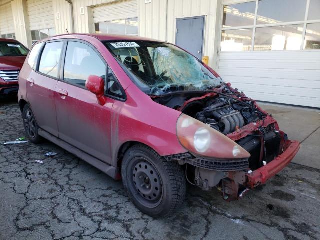 JHMGD38697S048591 - 2007 HONDA FIT S RED photo 4