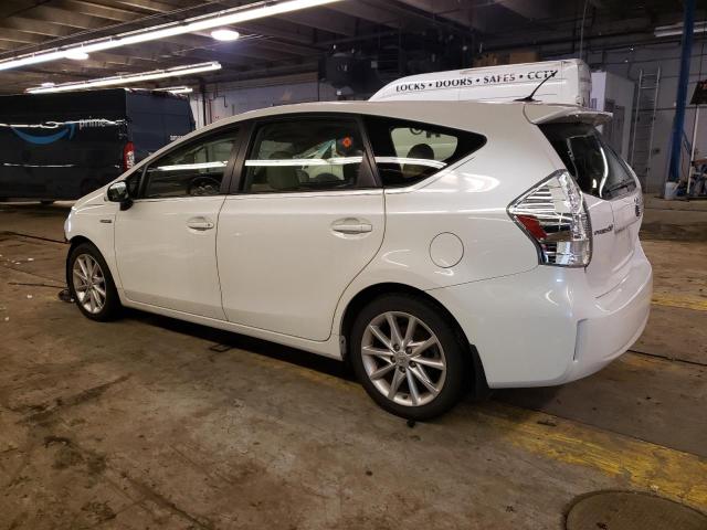 JTDZN3EU8EJ002652 - 2014 TOYOTA PRIUS V WHITE photo 2